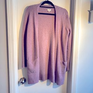 Cozy lavender cardigan